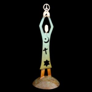 “Sculpture for Peace” Bronze 8 1/8”H x 3”W/D