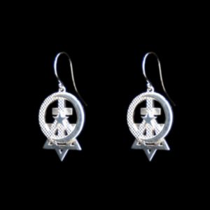 Sterling Silver Earrings1″L x 3/4″W